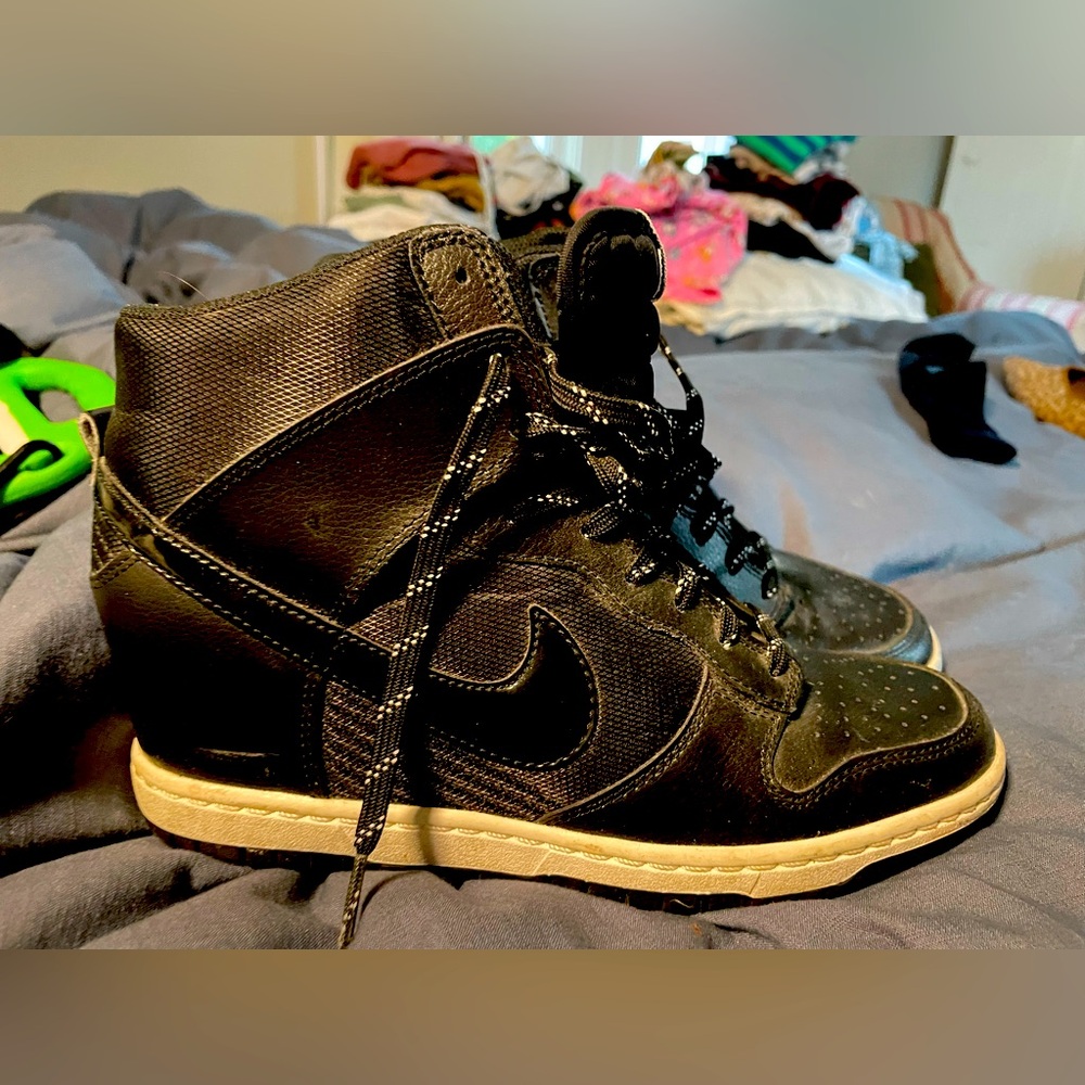 Nike heeled Air Force 1s